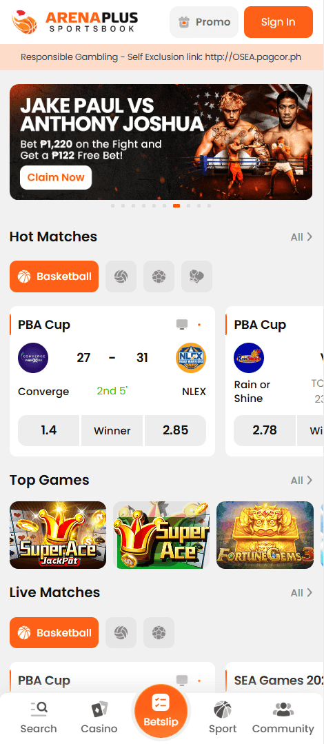 Arena Plus screenshot